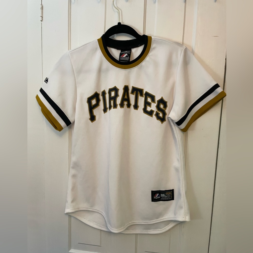 Majestic White and Black Baseball Patch